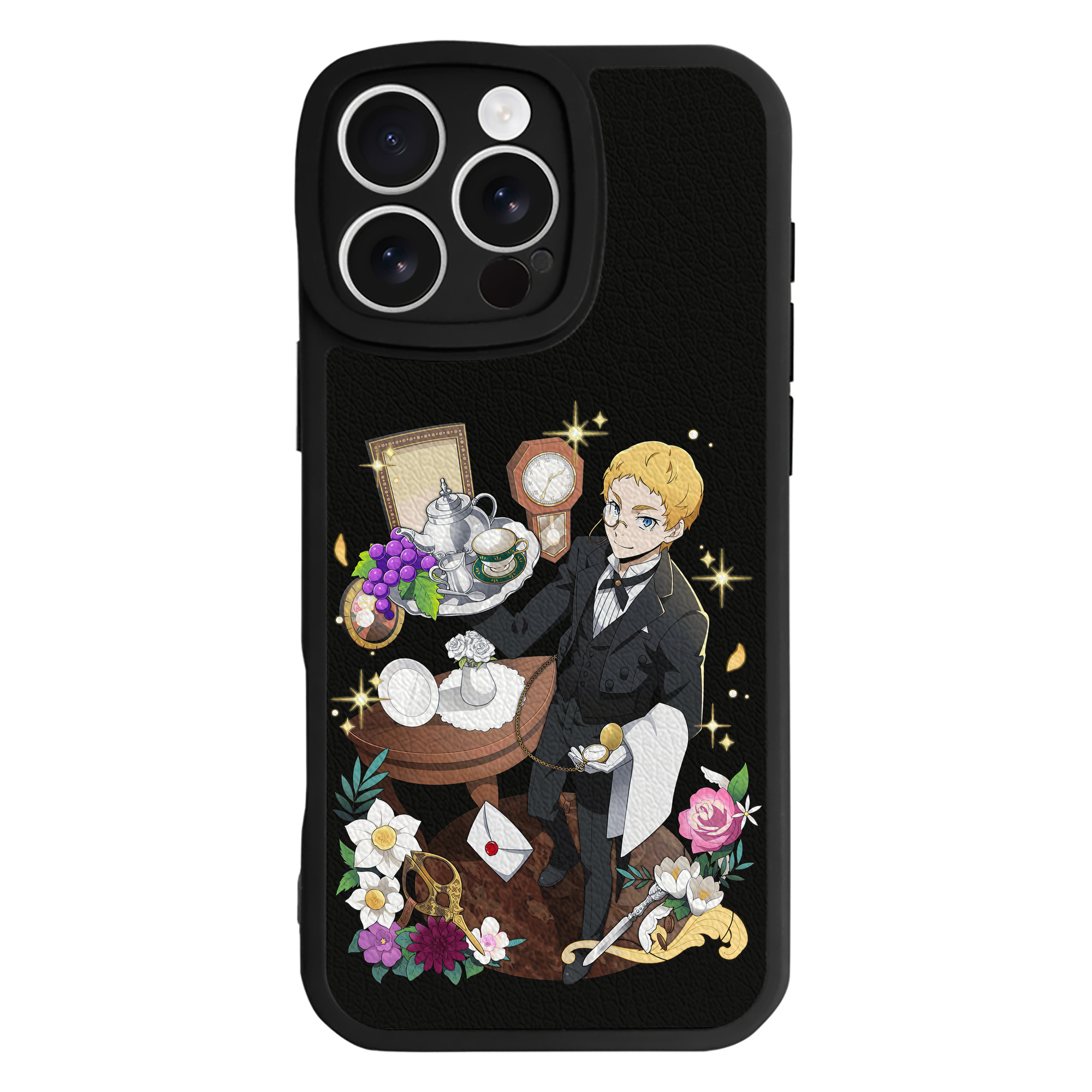 （画像用） 文豪ストレイドッグス Bungo Stray Dogs 【iPhone 16シリーズ対応】シリコンスマホケース（レザー調） 材質：シリコン